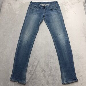 G-Star Raw Jeans Womens 32 Blue Royce Skinny 3301 Denim Low Rise Slim Fit